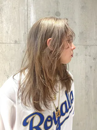 セミロング カラー REINA /nёn/女性限定のヘアスタイル