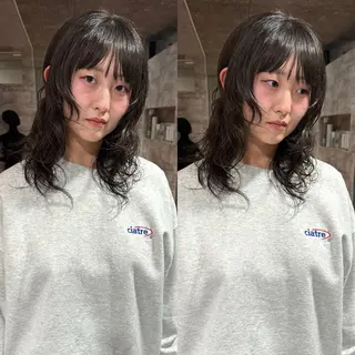 ミディアム カラー パーマ mai / linoah˚✧のヘアスタイル