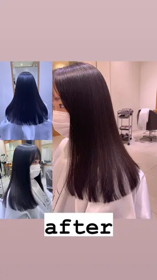 ロング カラー パーマ ヘアアレンジ ARMONY秋山輝也 コテ巻き風パーマ特化のヘアスタイル