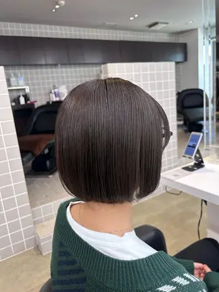 ミディアム カラー パーマ ヘアアレンジ メンズ キッズ ブリーチなしカラー/ ブラウン/レイヤーのヘアスタイル