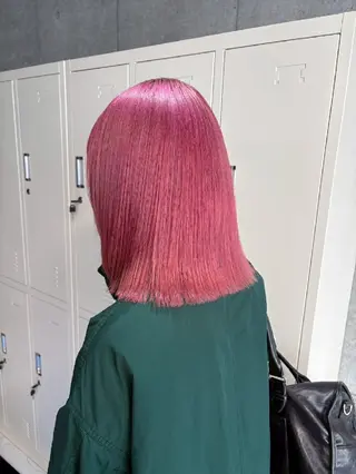 カラー セミロング 地雷系🎀ハイトーン 💙荒川結星のヘアスタイル