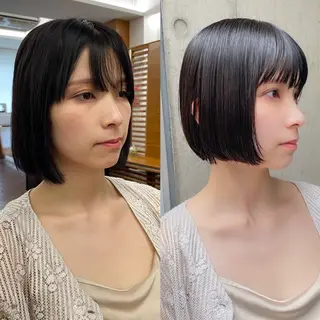 ショート 似合わせレイヤー/ ケアパーマ/高倉のヘアスタイル
