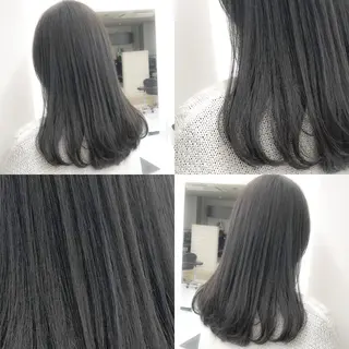 ロング カラー ハイトーン×レイヤー カットTAKUMIのヘアスタイル