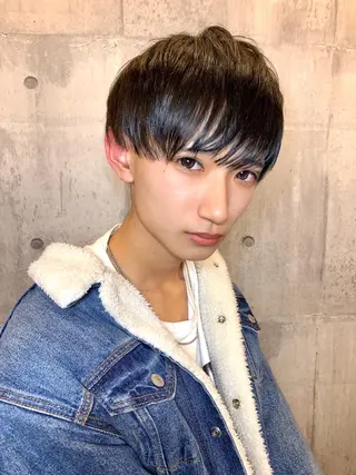 ショート カラー パーマ メンズ メンズ縮毛矯正 細谷碧海のヘアスタイル
