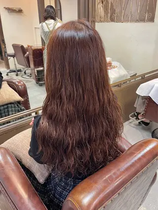 ロング rena/レイヤー /顔まわりのヘアスタイル
