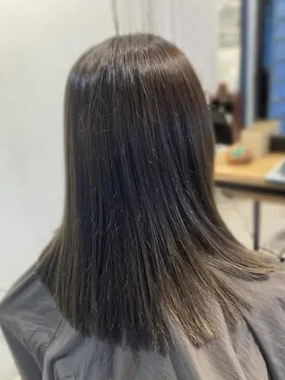 セミロング 縮毛矯正／ブリーチ Shoのヘアスタイル