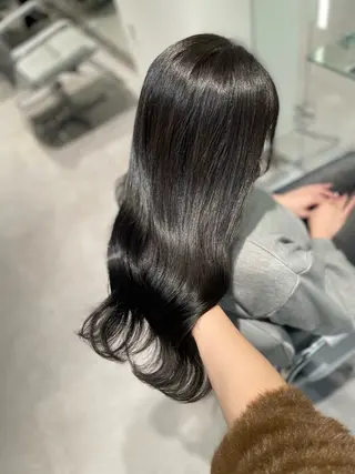 ロング 透明感巻ける縮毛矯正 可愛いStyle杏琉のヘアスタイル
