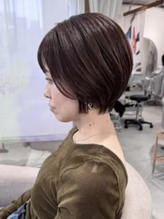ショート 白髪ぼかし×ショート 稲垣 圭祐のヘアスタイル