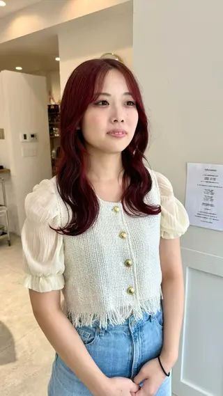 ロング 愛花/久屋大通/ 切りっぱなしボブのヘアスタイル