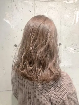 ミディアム カラー パーマ ヘアアレンジ メンズ キッズ ネイル マツエク・マツパ 当日予約⭕️ Rene’のヘアスタイル