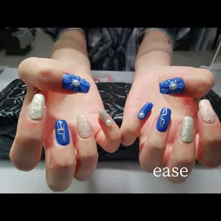 ショート カラー キッズ ネイル マツエク・マツパ ヘアアレンジ パーマ メンズ アイブロウ ease NAILSALONのネイルデザイン