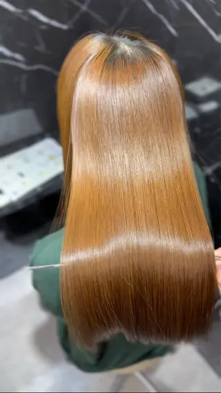 ロング JIN|朝楽になる 乾かしただけで極艶髪のヘアスタイル