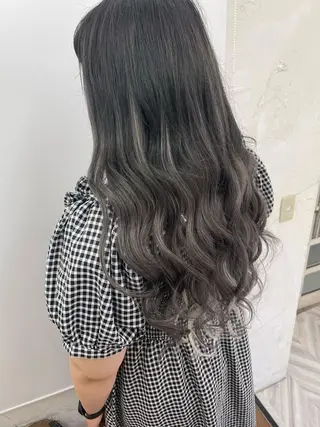 ロング カラー ハナ💎中韓/艶髪 ハイトーン/エクステのヘアスタイル