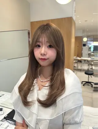 ロング カラー 🍑韓国風レイヤー 🍑莉子のヘアスタイル
