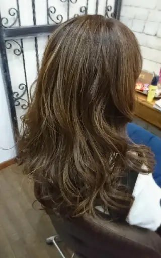 ロング カラー パーマ ヘアアレンジ メンズ まとまり💯悩み改善 ★松本尚弥★店長のヘアスタイル