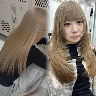 ロング 🎀ブリーチ ハイト ーン ♡Kanon♡のヘアスタイル