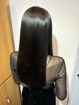 ロング ブリーチなしベージュ 特化 松村 茶屋町のヘアスタイル