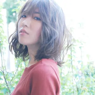 ミディアム カラー ヘアアレンジ See by merのマツエク・マツパデザイン