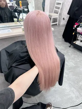ロング カラー ヘアアレンジ 💕ブリーチ/ヘアメ 🎀YUUKAのヘアスタイル