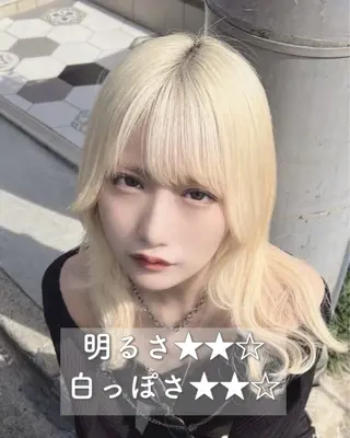 セミロング カラー ハイトーン特化💍 NØRN💍韓国のヘアスタイル