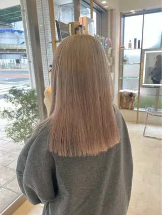 カラー カラー/ブリーチ モデル募集 柴田のヘアスタイル