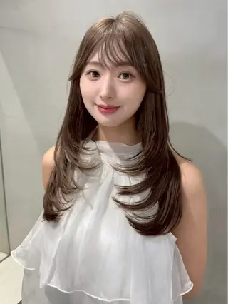 ロング カラー ヘアアレンジ 艶髪特化/矯正/ 髪質改善/吉田光佑のヘアスタイル