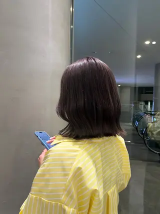 ミディアム カラー カット／ブリーチ🐏 モデル募集中 ナナホのヘアスタイル