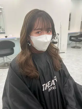 セミロング カラー パーマ ヘアアレンジ メンズ キッズ ネイル マツエク・マツパ アイブロウ KANAMI 🌏のヘアスタイル