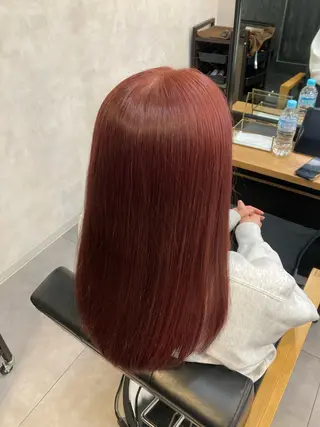 セミロング カラー カラーモデル/ つくば市みどりののヘアスタイル