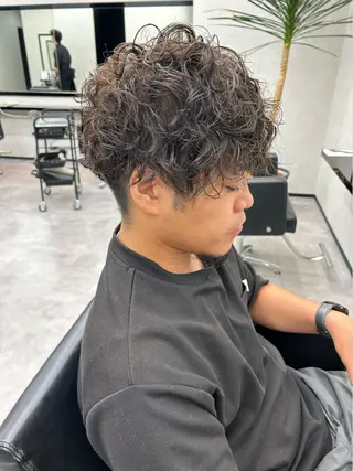 ショート パーマ メンズ ご予約はインスタ のみ🌿@n7g10のヘアスタイル