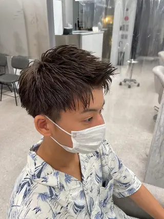 カラー メンズ 京都河原町 メンズパーマ助川龍哉のヘアスタイル