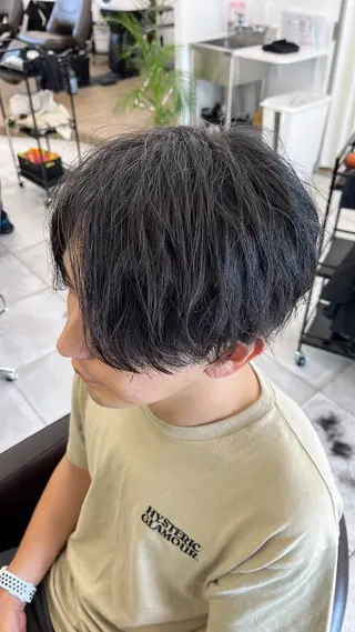 ショート パーマ メンズ 🏆メンズヘア特化 🥇代表りんぺーのヘアスタイル