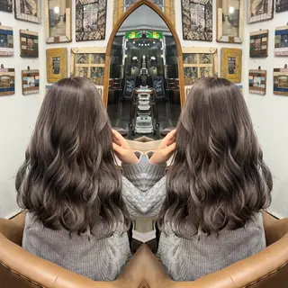 ロング カラー パーマ/レイヤー /ハイライト/AOIのヘアスタイル