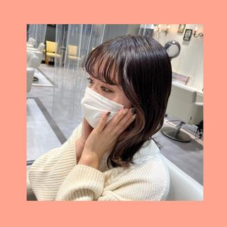 ミディアム 💖 紫咲💖のヘアスタイル