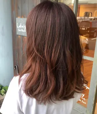ロング カラー ヘアアレンジ 永井 亜実のヘアスタイル