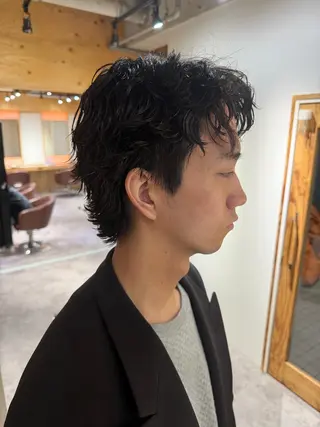 カラー パーマ メンズ パーマ特別価格🔥 宇宙のヘアスタイル