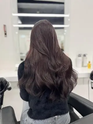 カラー 🌸春の暗髪カラー 🌸透明感ヘアのヘアスタイル