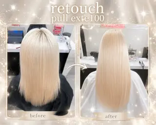 ロング カラー ハイトーンカラーエク ステ🌺RENA🌺のヘアスタイル