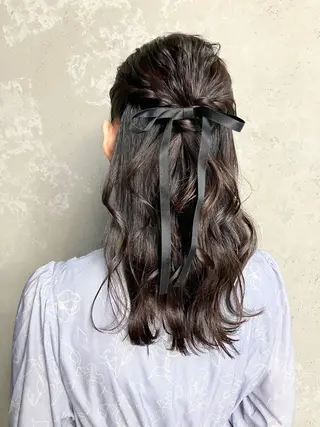 セミロング カラー パーマ ヘアアレンジ メンズ キッズ kotona 🤍miuraのヘアスタイル