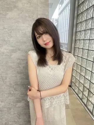 セミロング カラー ヘアアレンジ あいう えおのその他イメージ