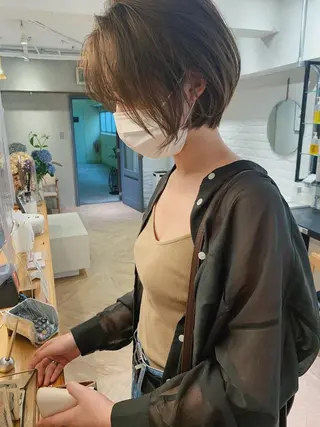 ショート レイヤーカット 鈴木駿介のヘアスタイル