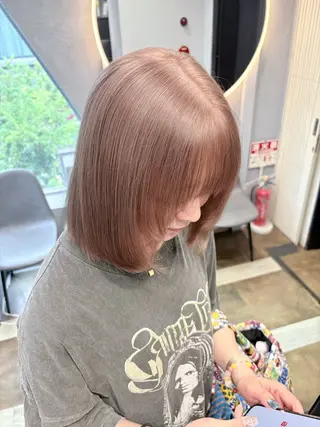 ロング カラー SAKURA🫧 やわらかいハイトーンのヘアスタイル
