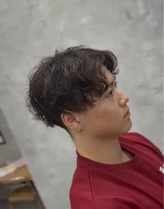 ミディアム カラー パーマ メンズ はやと【エクステ ×ブリーチ特化】のヘアスタイル