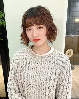 ショート パーマ 似合わせパーマ/ kazuのヘアスタイル