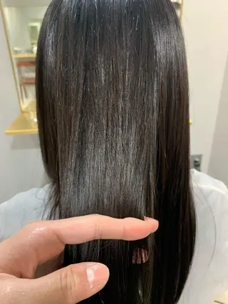 ロング カラー ヘアアレンジ ボブパーマコテ巻き風 パーマNo1深江秀平のヘアスタイル