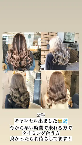 ミディアム カラー ヘアアレンジ ワンホンレイヤー エクステづまのヘアスタイル