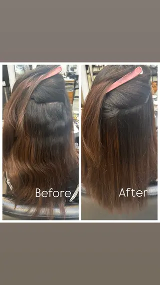 小森田 果怜 カラー、縮毛矯正のヘアスタイル