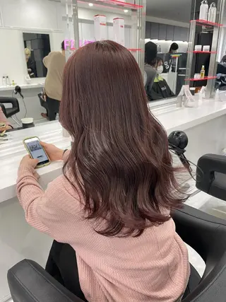セミロング 🎀愛されピンク ラベンダー💜ゆいのヘアスタイル