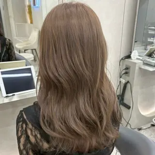 セミロング カラー 透明感カラー/ りおのヘアスタイル