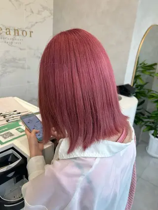 ミディアム カラー Eleanor枚方店 店長　飛鳥　薫のヘアスタイル